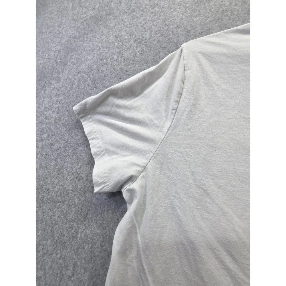 Banana Republic Mens Hot Air Balloon Graphic T-Shirt Gray Large Crew Neck Cotton